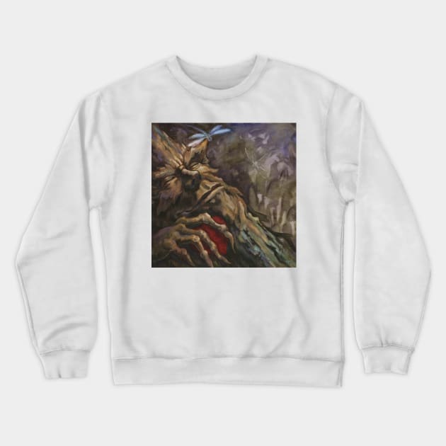 Woodland Spirit (with dragonflies) Crewneck Sweatshirt by justteejay